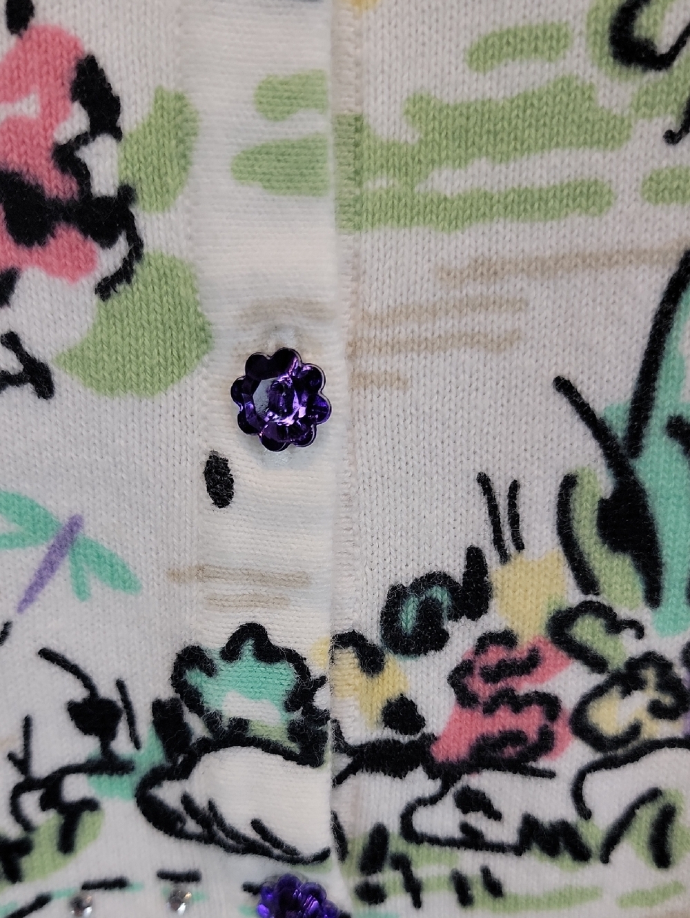 Christopher & Banks Pastel Garden Print Tunic Knit Top Womens Size L - Picture 5 of 12